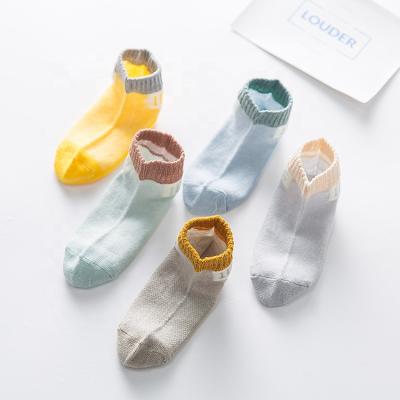 China China Newest Factory Antibacterial Hot Sale Color Matching Mesh Breathable Slouch Socks Kids Cute Big Kids Socks for sale