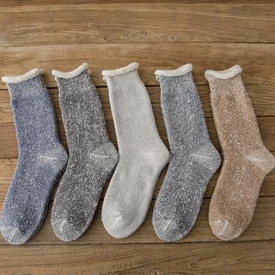 China Wholesale Popular Antibacterial Warm Breathable Men Add Thick Loops Stack Warm Thermal Socks for sale