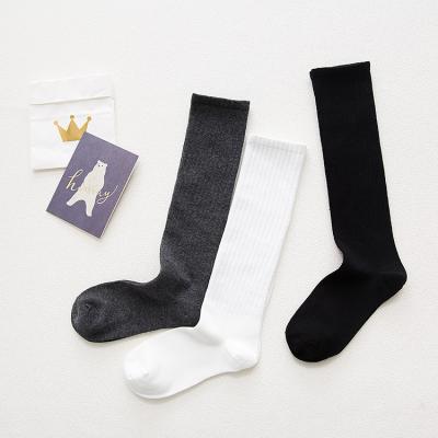 China Factory New Arrival Women Antibacterial Gray Black White Girl Knee High Compression Socks for sale