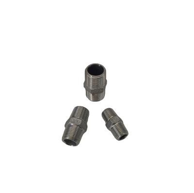 China Give Water 304 Stainless Steel Male Thread Nipple Pipe Fittings Plumbing Hardware for sale