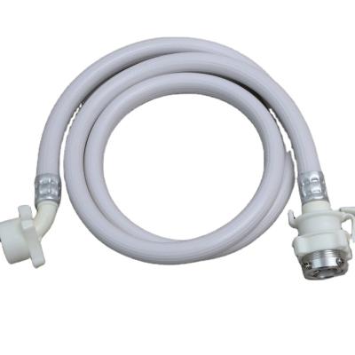 China Modern ZHUJI PVC WHITE BRASS NUT WASHING SEAL FLEXIBLE HOSE FOR WASHING MACHINE GARDEN OUTDOOR for sale