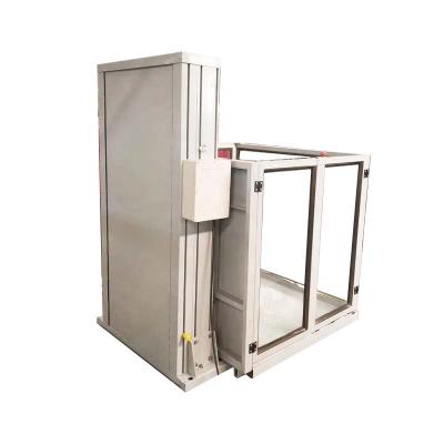 China Building Material Shops Customization Indoor Outdoor Electric Vertical Hydraulic Handicap Wheelchair Platform Lift for sale