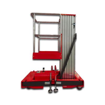 China Hotels small overhead mobile one man lift/home cleaning aluminum lift/overhead personal lift ladder for sale