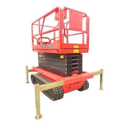 China Building Material Shops Cheap Crawler Lift Self Propelled Walking Lift Platform for sale