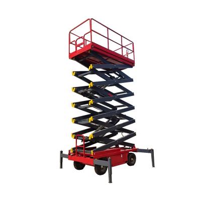 China Building Material Shops Cheap Mobile Scissor Lift Work Platform For High Working for sale