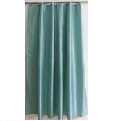 China Hotel Design Sustainable Simple White Shower Curtain With Hooks for sale