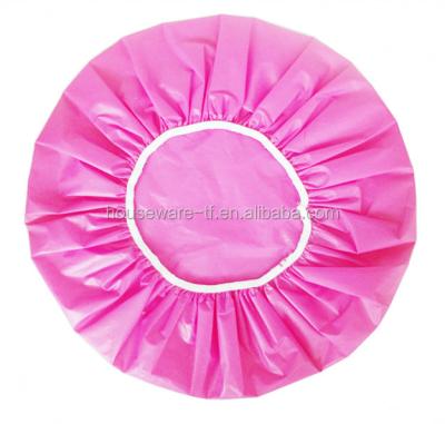 China Sustainable Plastic PEVA Bath Shower Cap Use Hotel And Home for sale