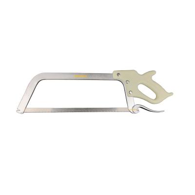 China 17.5 Inch Aluminum Alloy Frame Carbon Steel Butcher Bone Meat Manual Portable Hand Bone Saw for sale