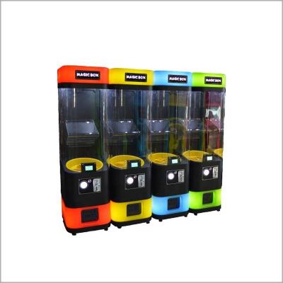 China Wooden+acrylic+plastic capsule toys vending machine box magic egg with toys capsule machine for kids for sale