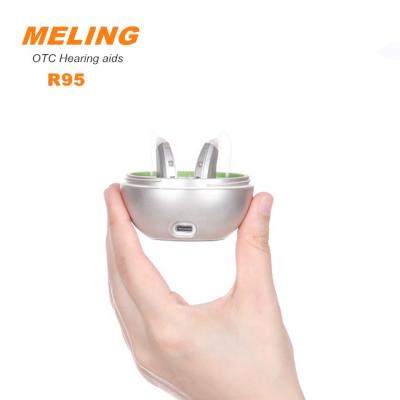 China 4 Programs Hearing Amplifier Blue Tooth Connect Rechargeable Digital Hearing Aids R95 Hearing Aid for sale