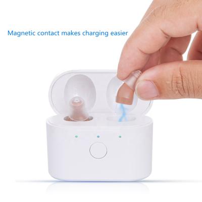 China Mini Hearing Aid Rechargeable Hearing Amplifiers For Older C400 In Ear Porcelain Hearing Aids for sale