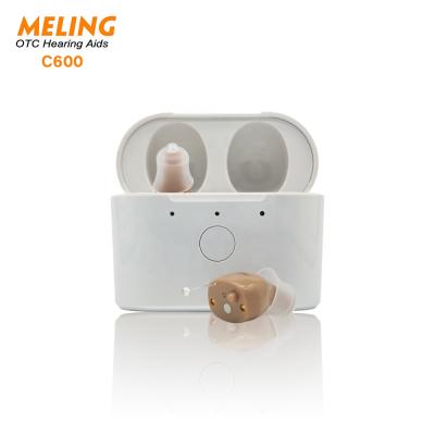 China Digital Rechargeable C600 Hearing Aids For Deaf Hearing Digital Hearing Aid Rechargeable Amplifier Prices C600 cic for sale