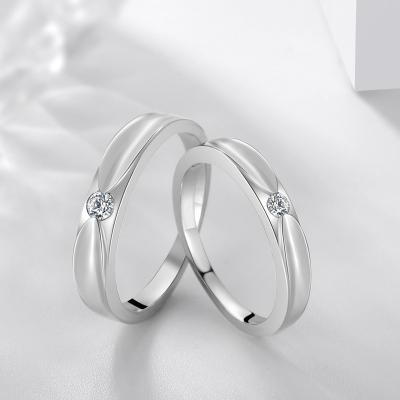 China New CLASSIC wing to fly away classic embrace diamond couples ring single men and women the same Valentine's Day gift jewelry for sale