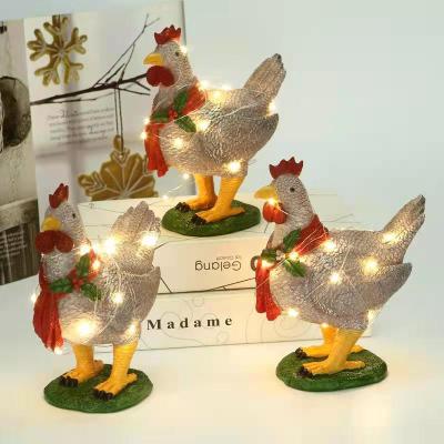 China Christamas Decoration Christmas Decoration Supplies, Outdoor Lighting Scarf Chicken for Decoration Garden Xmas Lights for sale