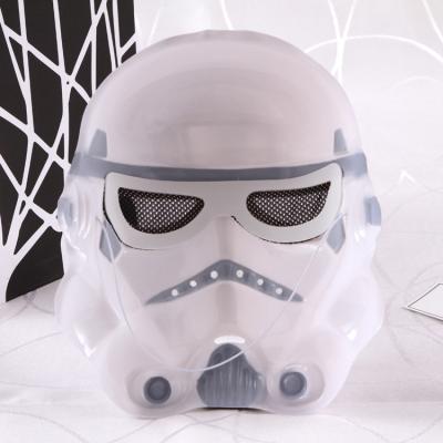 China Eco-friendly Halloween Party Event Festival Cosplay Costume Starwards White Soldier Black Warrior Mask for sale