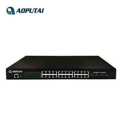 China Support PoE IP Cameras Managed 24 Port PoE Switch Gigabit POE Ethernet Switches for sale