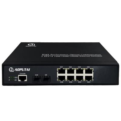 China CCTV Security System 8 Gigabit Layer 2 Port Controlled Network Switch with 2 Gigabit Uplink Port for CCTV Camera for sale