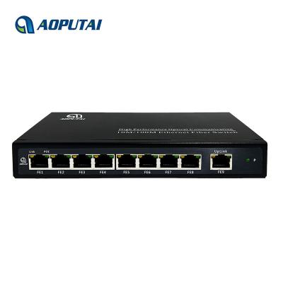 China CCTV Camera Factory Price 9 100M RJ45 POE 96W 802.3 Port On AF Poe Switch For IP Camera for sale