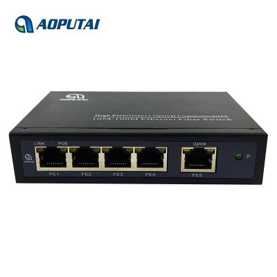 China CCTV Camera Factory Price 5 100M RJ45 POE 60W 802.3 Port On AF Poe Switch For IP Camera for sale