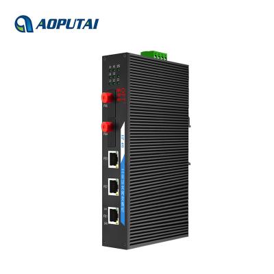 China Industry Network Industrial Grade Managed 3,100M RJ45 Port And 2,100M Base-FX Fiber Port Network Switch for sale