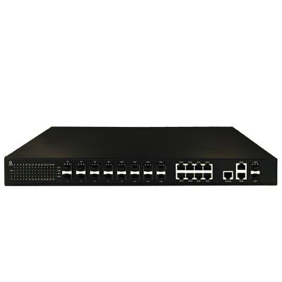 China LACP Fast Ethernet 16 10/100M Port POE Switch With 2*1000M SFP Port 28 Port Switch for sale