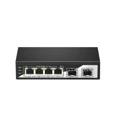 China Netwok Factory Price Managed 4 Gigabit Ethernet Port With 2 SFP Port Network Switch for sale