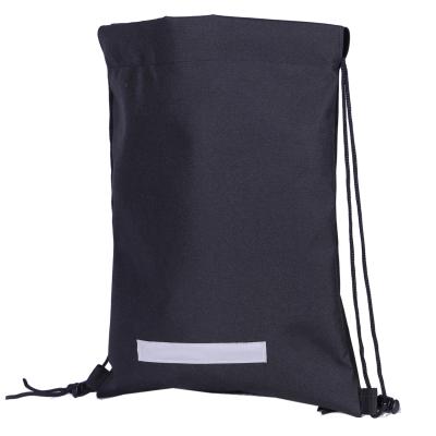 China Custom Waterproof Heavy Duty Polyester Drawstring Backpack Outdoor String Bag for sale