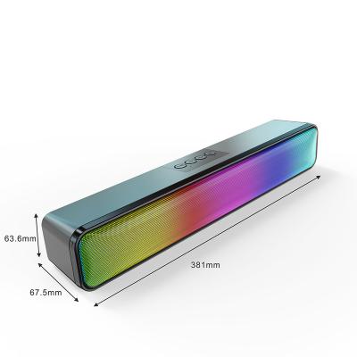 China None sells good mini subwoofer light sound bar led bluetooths audio new super bass speaker for sale