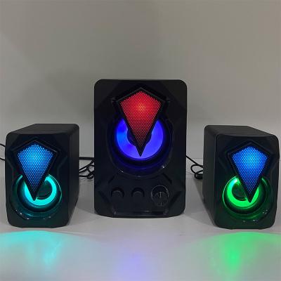 China No BT 20 PC Speaker 2.1 USB Powered Desktop Mini Speakers With Subwoofer RGB Effect 20 PC Speaker Computer for sale