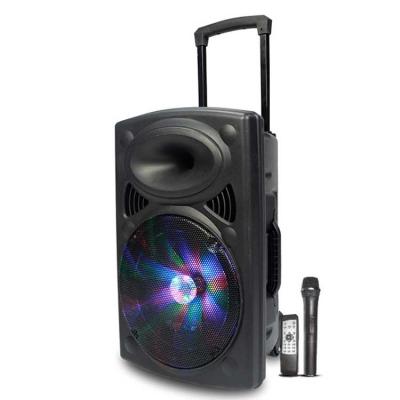 China No rechargeable battery portable bluethoot karaoke amplifier outdoor speaker with led light for sale