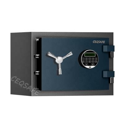 China High Quality CEQ 2 Lock Fireproof Steel Cabinet H330*W430*D370 Mm Digital Security Hours for sale