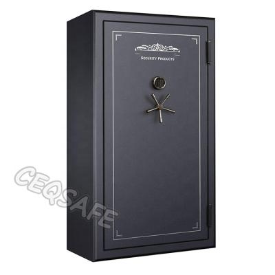 China Black Gun Safe 2020 Fireproof Heavy Duty Fire Resistant Welded Welded Firearm Safe Box for sale