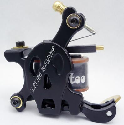 China Electroplate Handmade Tattoo Machine with Low Carbon Steel 10 Coil for sale