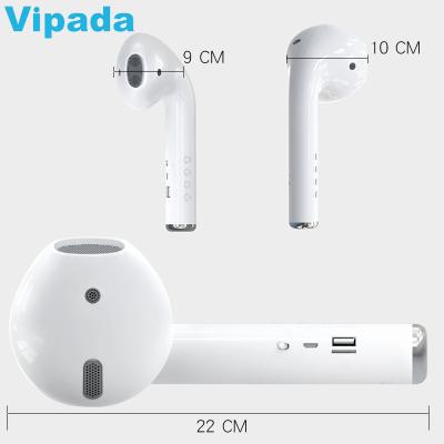 China New Largest Giant In-Ear Earbud Speaker With Card Radio Portable Subwoofer Wireless Speaker FM TF for sale