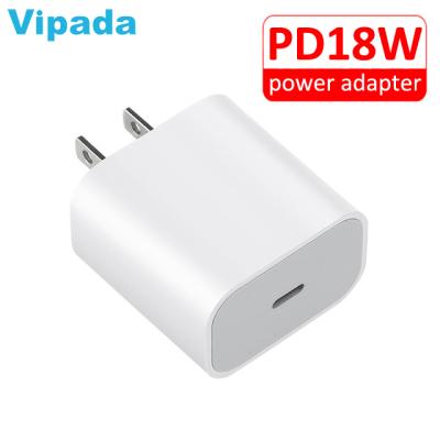 China USB-C Fast Charging Type-C 18W Palladium Charger Power Adapter Wall Charger For iPhone Fast Charger For Apple for sale