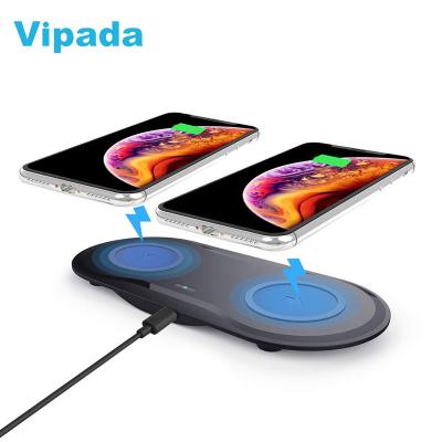 China Mobile Phone X623 2 in 1 Dual Wireless Charger Charging Station Desktop Fast Charging Applicable to Apple Watch for sale