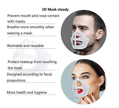 China Washable Mask Support Frame 3D Inner Mask Bracket For Comfortable Breathing Under Sight Lipstick Protector Keep Cloth Off Mouth for sale