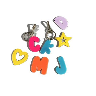 China Teenytiny Fashion Customized Initials Alphabet Key Chain Wholesale for sale