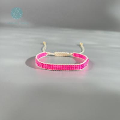 China Miyuki Seed Bead Braided Thin Adjustable Premium Bracelet Japanese BOHEMIA Teenytiny Perfect For Stacking for sale