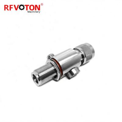 China RF 0-6G N Type Male To Female Bulkhead RF DC Surge Arrester Lightning Protection With Gas Discharge Tube for sale