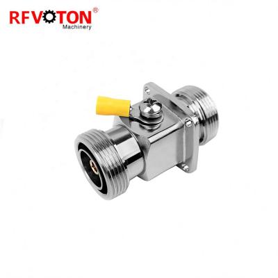 China Rf 7/16 DIN Jack Connector to 7/16 DIN Jack Flange Waterproof 0-3G rf lightning protection for sale