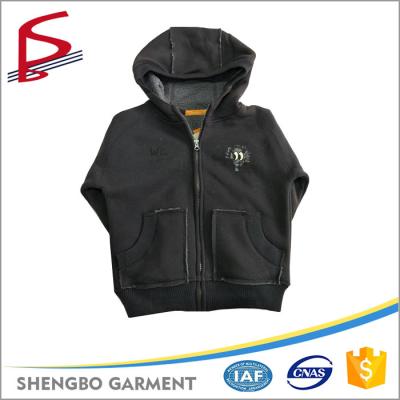 China Anti-wrinkle hot sales fashion cheap zipper-up kids hoodies for sale