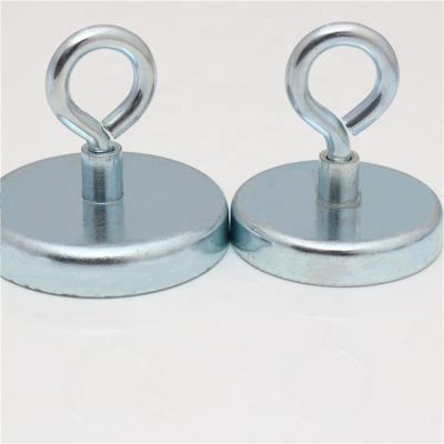 China Industrial Magnet Power Custom Strong Zinc Coated D 25mm Ferrite Magnetic Hooks for sale