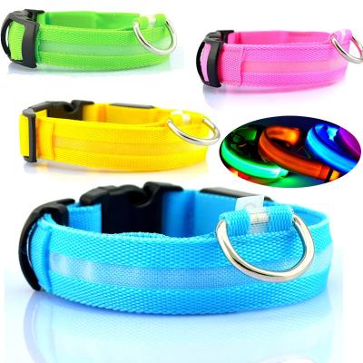 China Viable Led Rechargeable Dog Collar Light Usb Flashing Lights Glowing In Dark Dog Collars Make Pets Safe From Danger At Night for sale