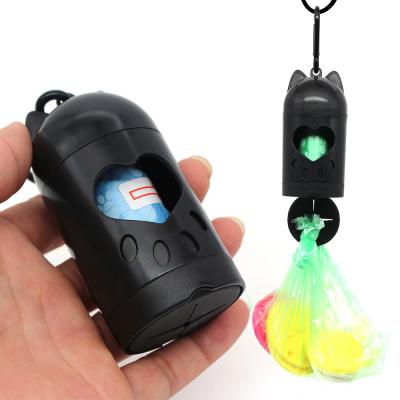 China 2022 Viable NEW Black Free Dog Poop Bag Holder Dog Waste Poop Bag Dispenser for sale