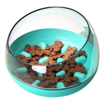 China Non Slip Vacuum Viable Pet Bowl Pet Provides Pet Food Feeder With A Separate Dog Bowl In The Form Of A Space Capsule for sale