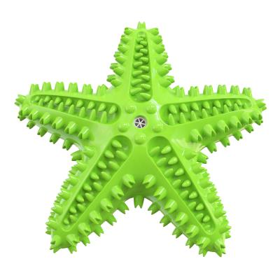 China Amazon Viable Hot Selling Durable Starfish Train Dog Chew Toys Dog Tooth Cleaner Toy With Sound for sale