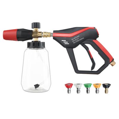 China Car wash+floor cleaning Sonlin 4000PSI snow foam gun wash spraying Kit With 5 nozzles spray foam water gun for sale