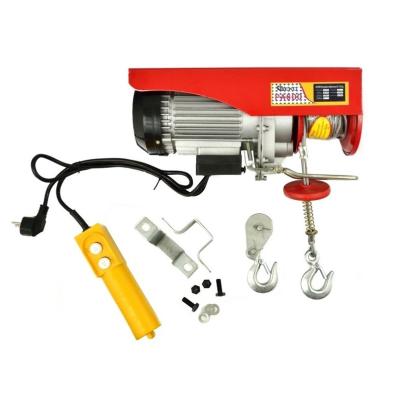 China PA type goods 600kg hoist mini electric wire rope hoist electric power hoist lifting winch for sale