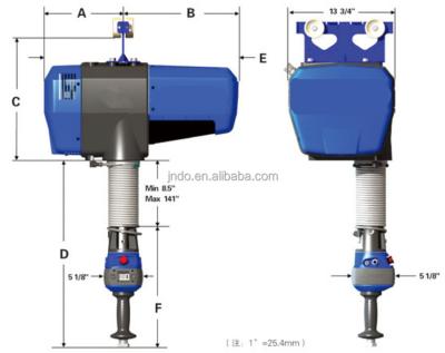 China Warehouse Wire Rope Precise Positioning Servo Intelligent Electric Hoist For Mobile Jib Crane for sale